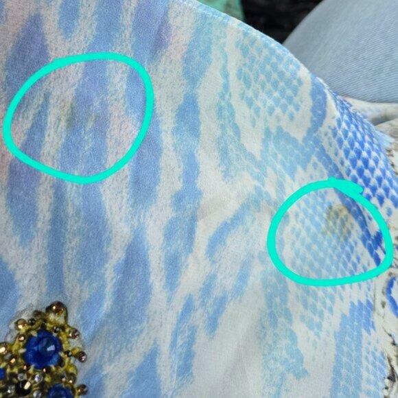 Camilla Gatsbys Girl Off Shoulder Shirred Blouse XS 165E - Picture 11 of 11